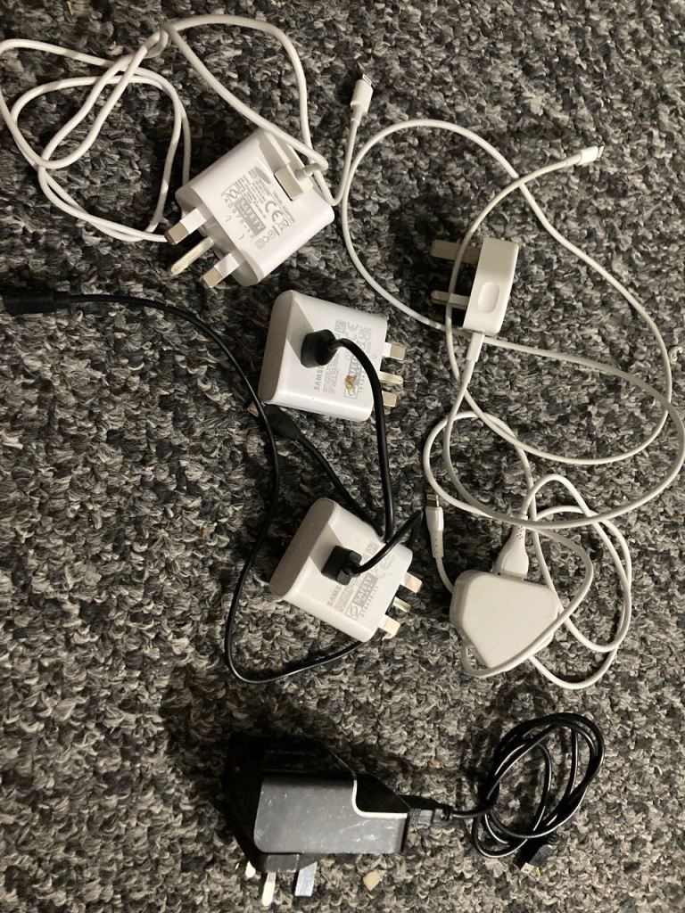 Various Mobile Phone Chargers & USB Cables