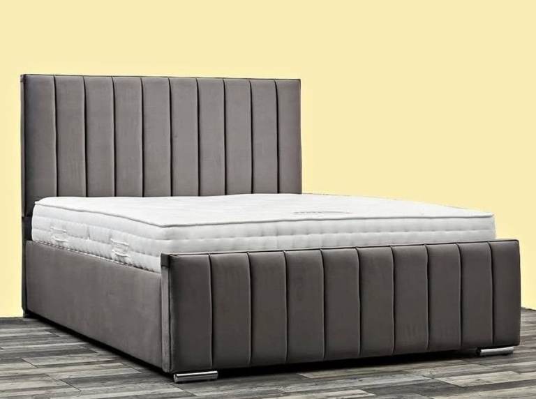 📞 Brand New Florence Bed King Size – Penal Line Style 📦 Cheapest Price Now