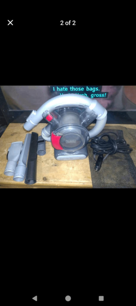 Black + Decker Dustbuster flexi 12V Auto Car Vacuum cleaner 