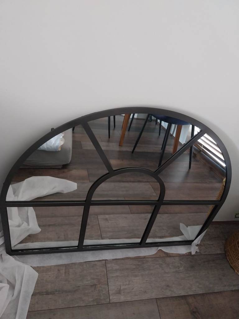 Imoma Iron Overmantle Arch Mirror nkuku