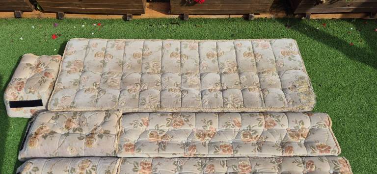 Cushions for camper caravan motorhome boat, set of 8.