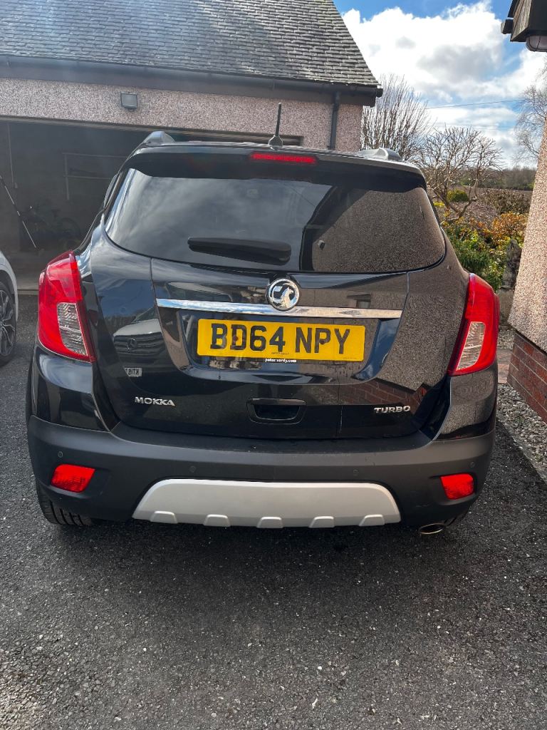 Black Vauxhall Mokka automatic car 
