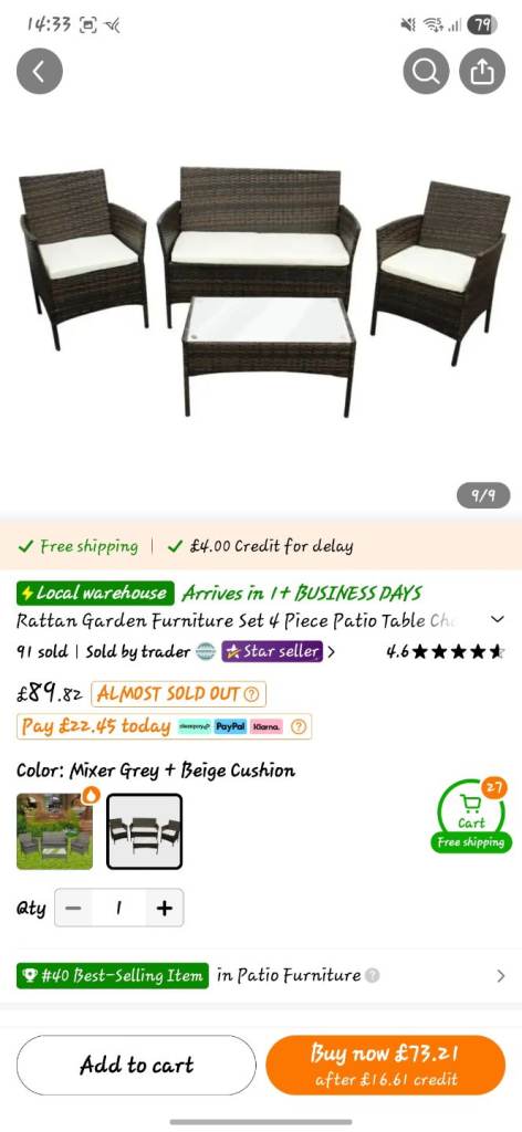 Garden furniture 