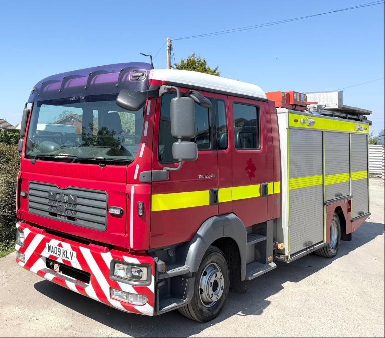 2009 MAN TGL 12.240 FIRE ENGINE CREW CAB 12 TON RECOVERY 72,000 MILES!!