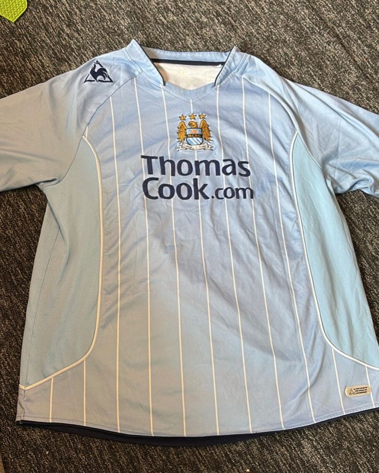 Size L Manchester City 2007-2008 Home football shirt
