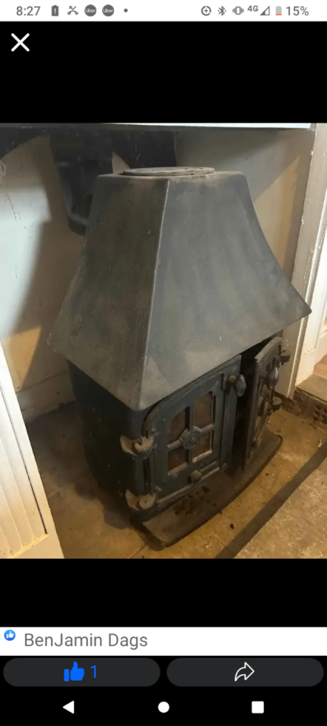 Yeoman wood burner / stove with back boiler 
