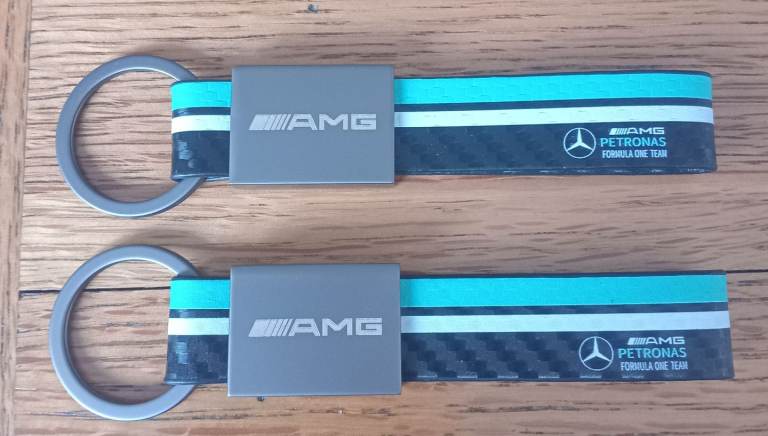 2 Mercedes Amg Keyrings 