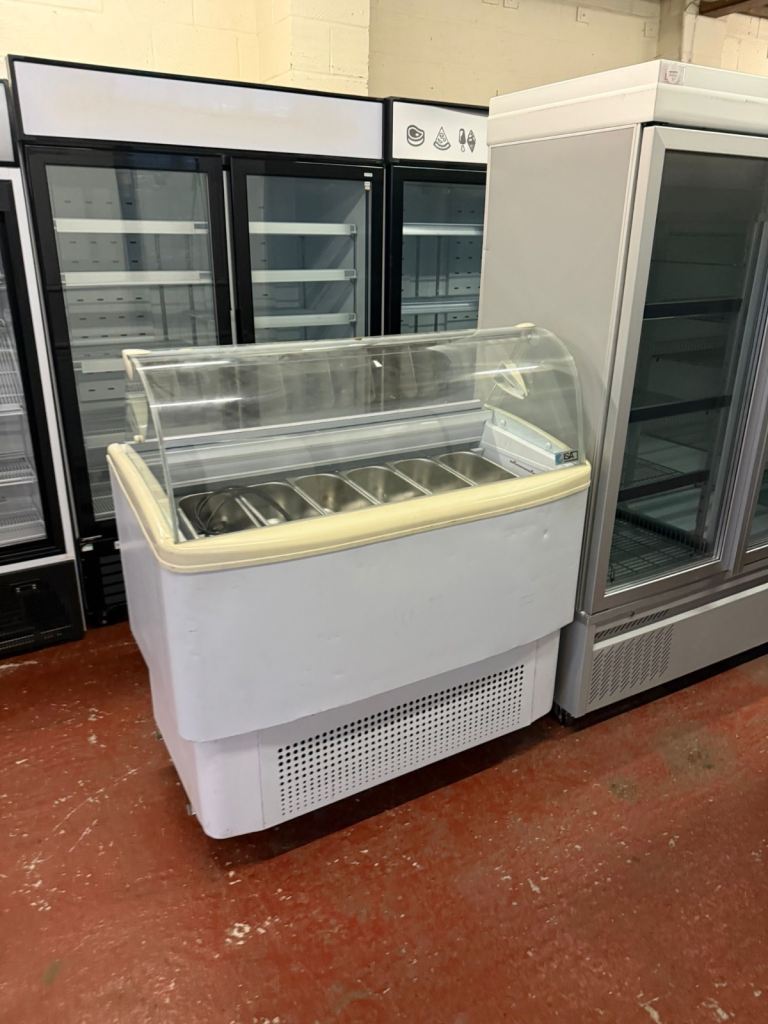 Commercial display ice cream freezer display like new 