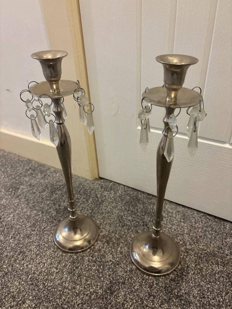 x2 candle holders lovely decoration household item 