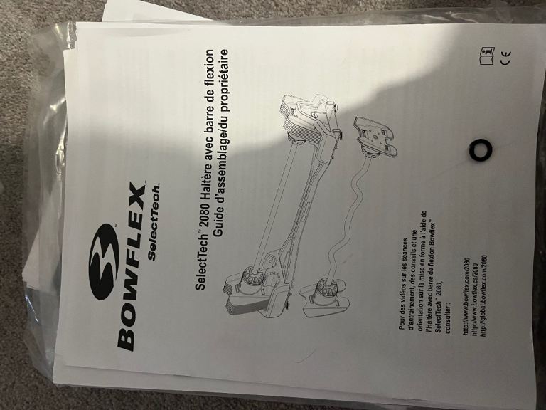 Bow flex weights bar and bench