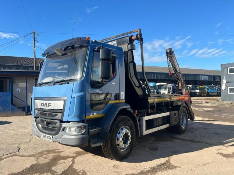 2019 DAF LF 260 FA 4X2 SKIP LOADER -BOUGHTON PR18 BODY 