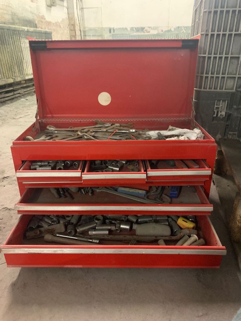 American Pro Red Tool Box Chest with Drawers