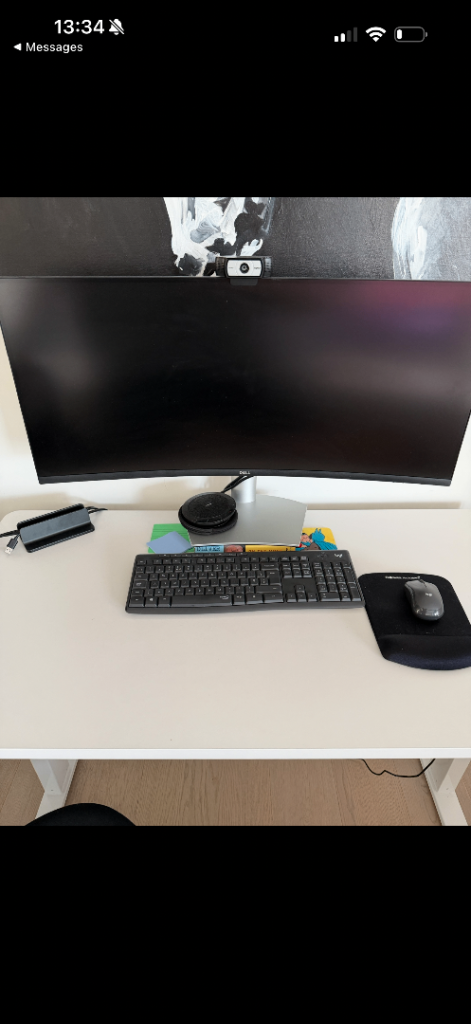 Dell S3422DW 34” Curved Ultrawide WQHD Monitor – Almost New