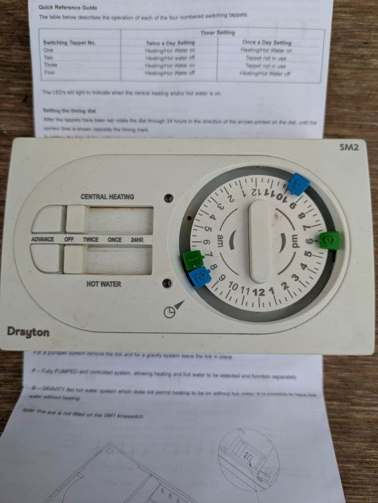 Drayton Central Heating Programmer & Thermostat – Good Condition