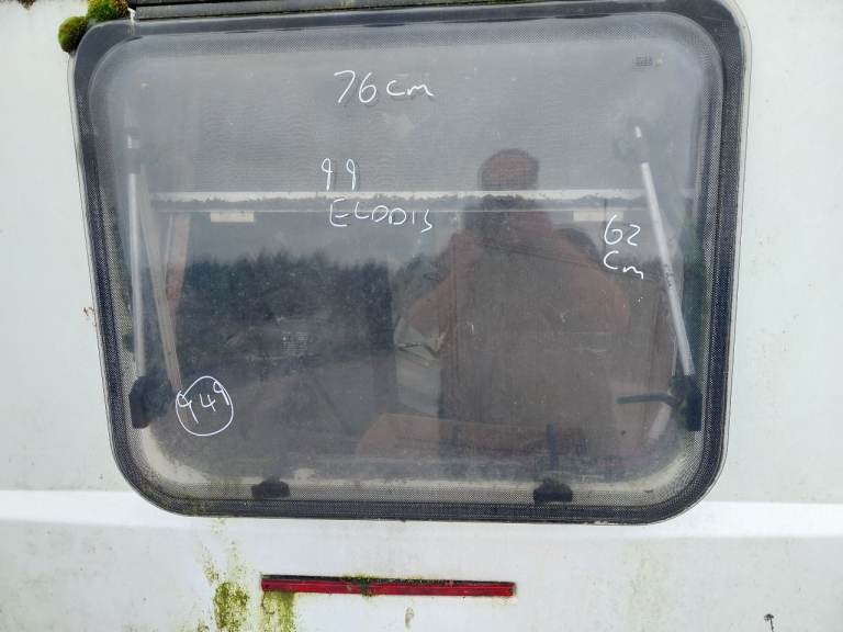Elddis caravan rear window 