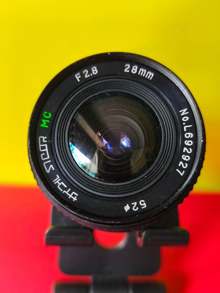 Sicor MC 38mm F. 2.8 macro lens, Canon FD mount, VGC. 