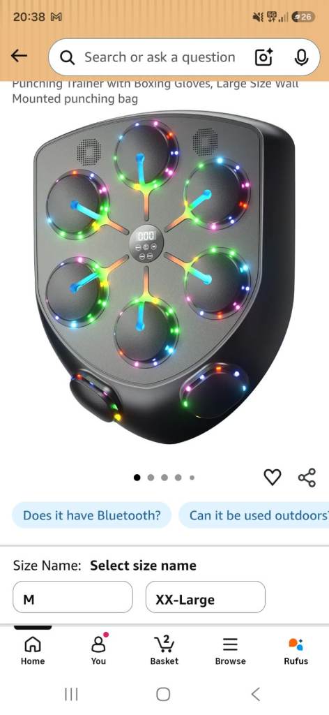 Interactive Wall-Mounted Punching Trainer with Lights