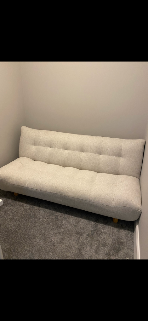 Habitat Kota 3 Seater Boucle Clic Clac sofa bed - cream