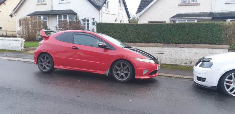 RED HONDA CIVIC TYPE S GT I-VTEC