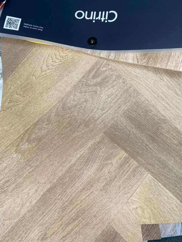 Citrino Elm Herringbone Vinyl Flooring