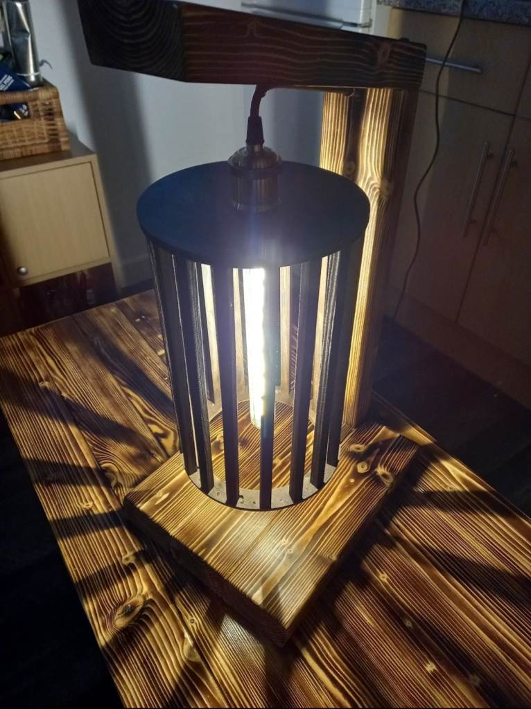 Handmade Wooden Lamp