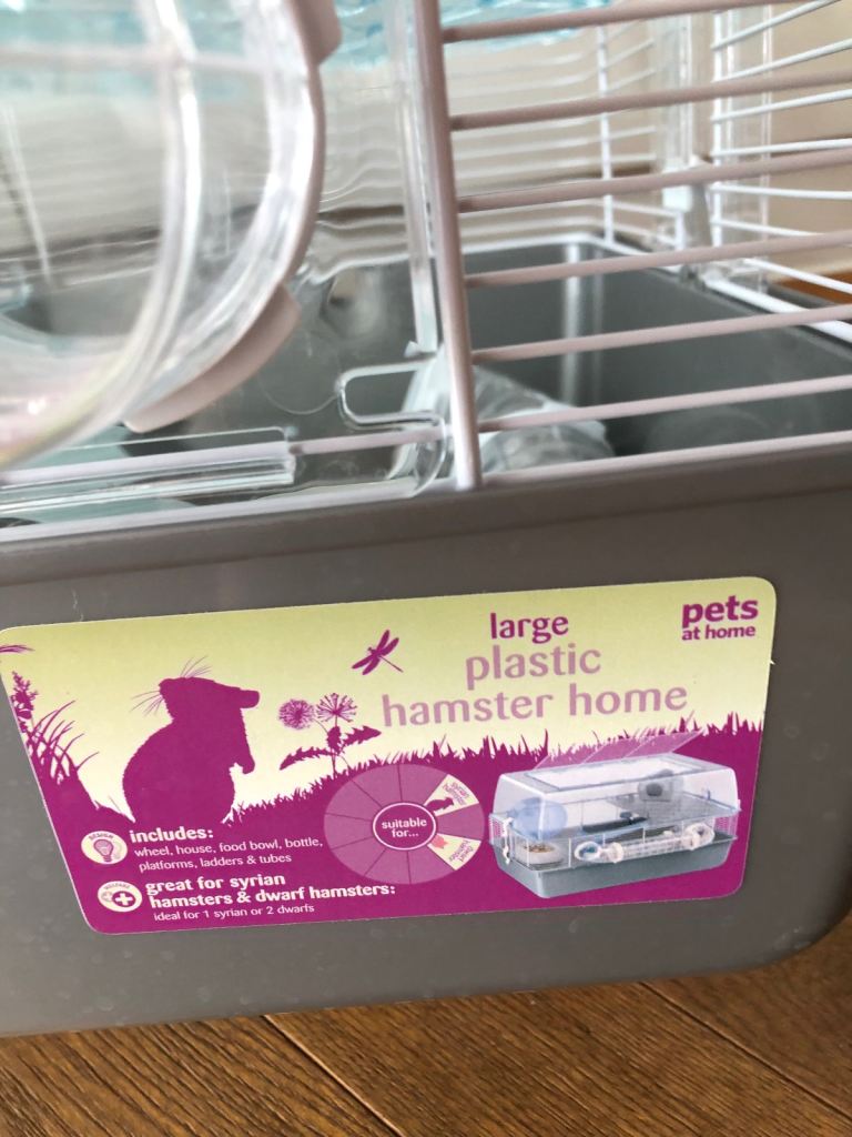 Hamster home- as new.