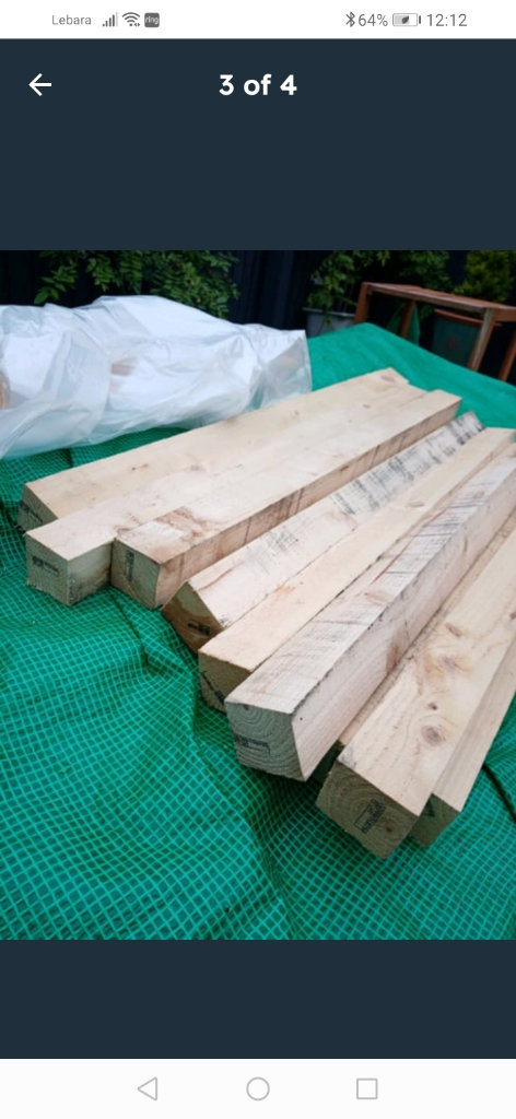 Timber 1100mm x 70mm Fence Posts/Stabs