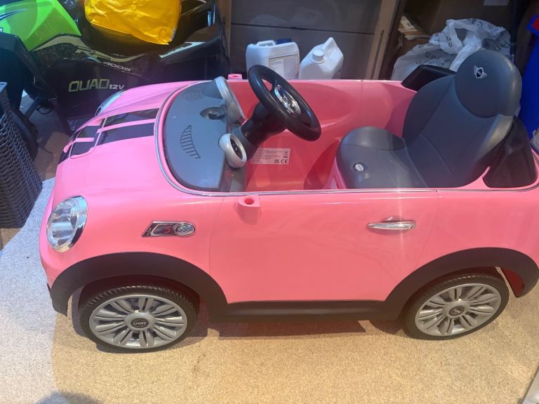 Pink MINI Cooper Ride-On Car 