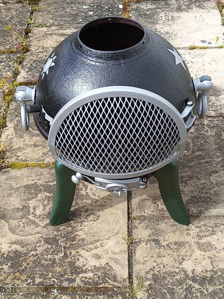 Chiminea fire pit burner