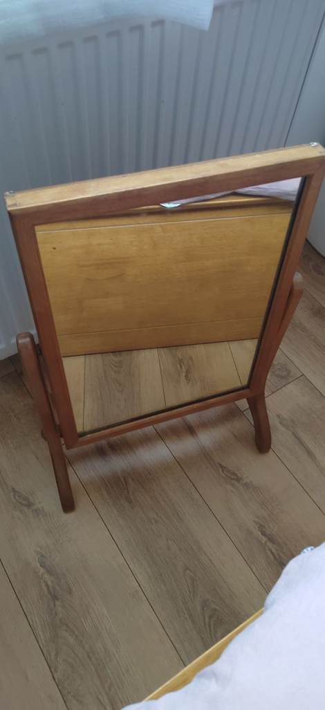 Antique wooden dressing table mirror 