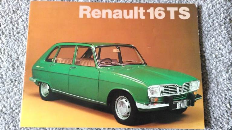 Vintage Renault 16TS Car Brochure / Sales Leaflet