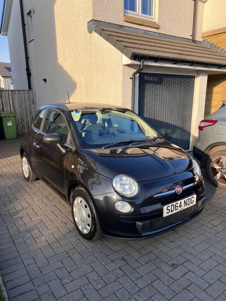 Fiat 500 Pop 1.2 Black Excellent condition. Cheap to run and insure