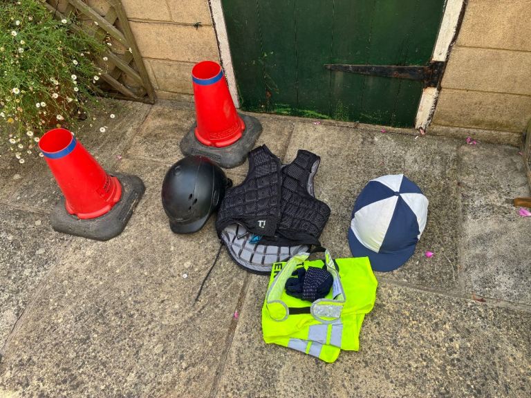 Kids Horse Riding Kit – Helmet, Body Protector, High Vis
