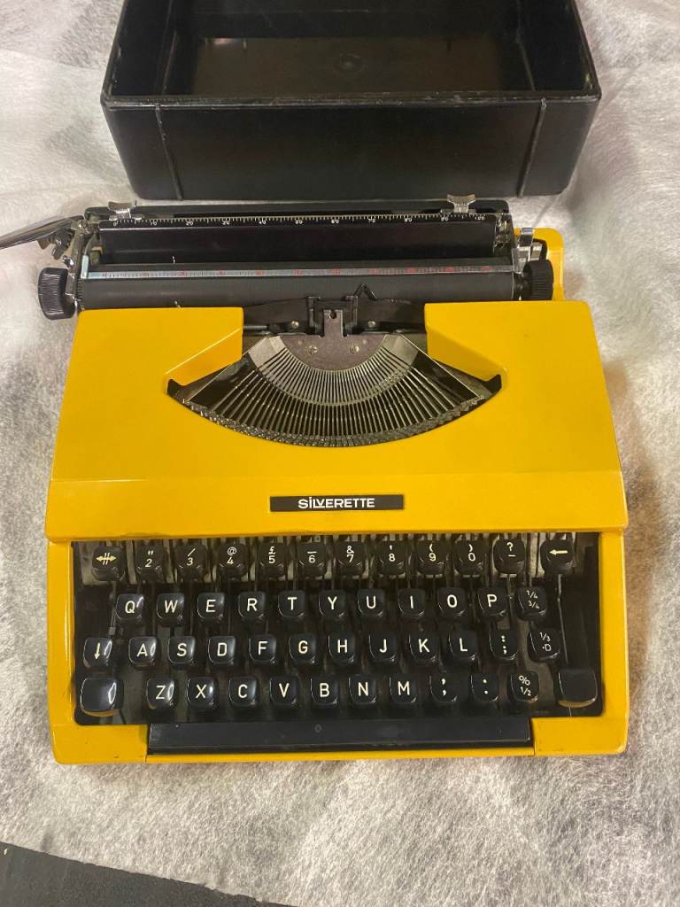 SOLD! Vintage Silverette Typewriter – Yellow, Good Condition | in ...