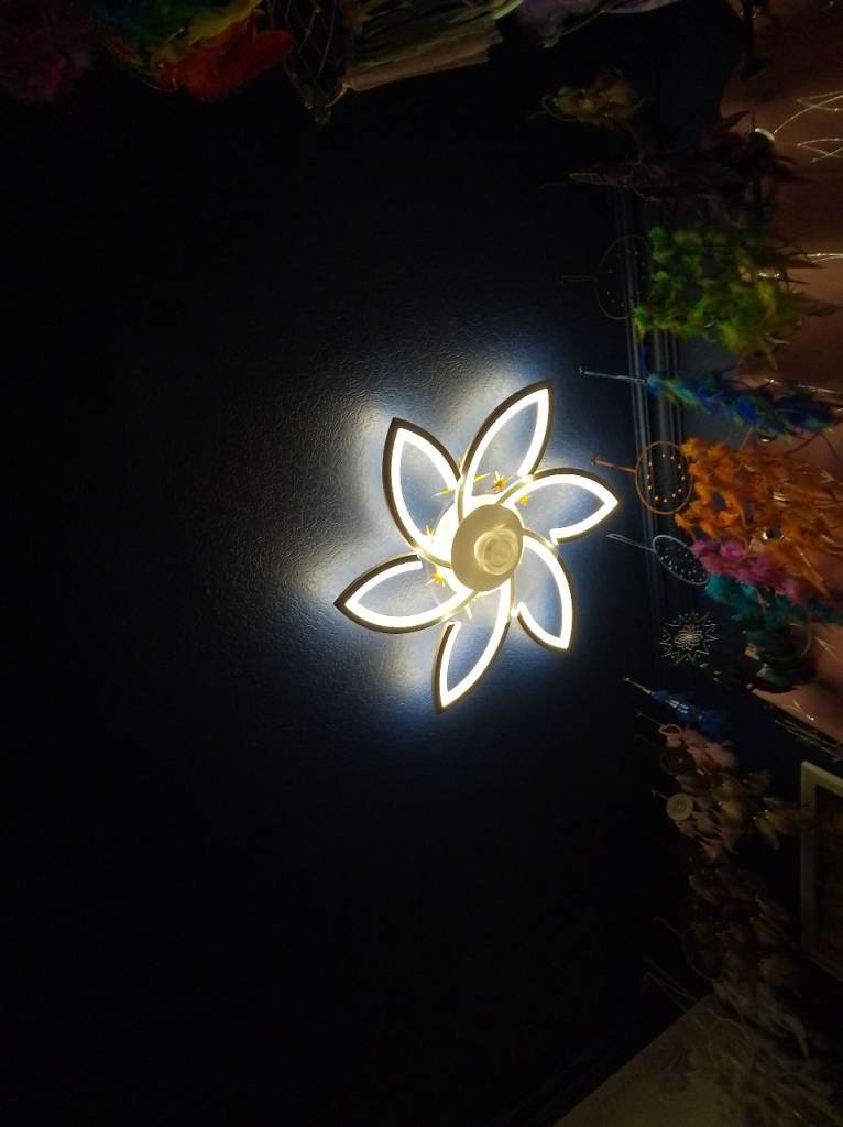 New LED Ceiling Fan Light with 6 Speeds