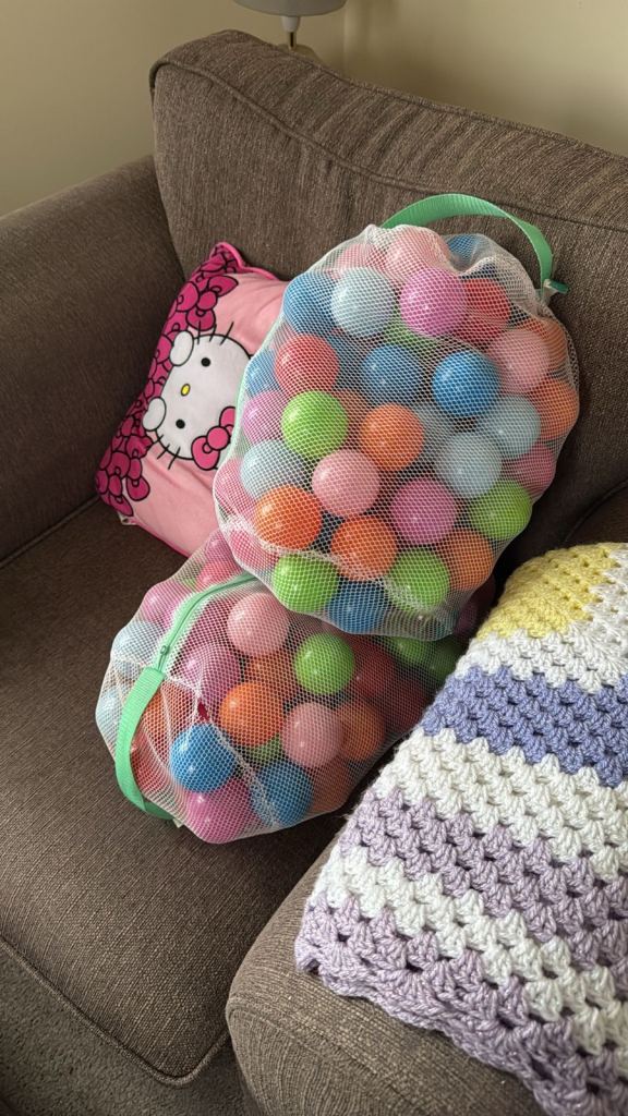 image for 2x Colourful ball pit balls FREE