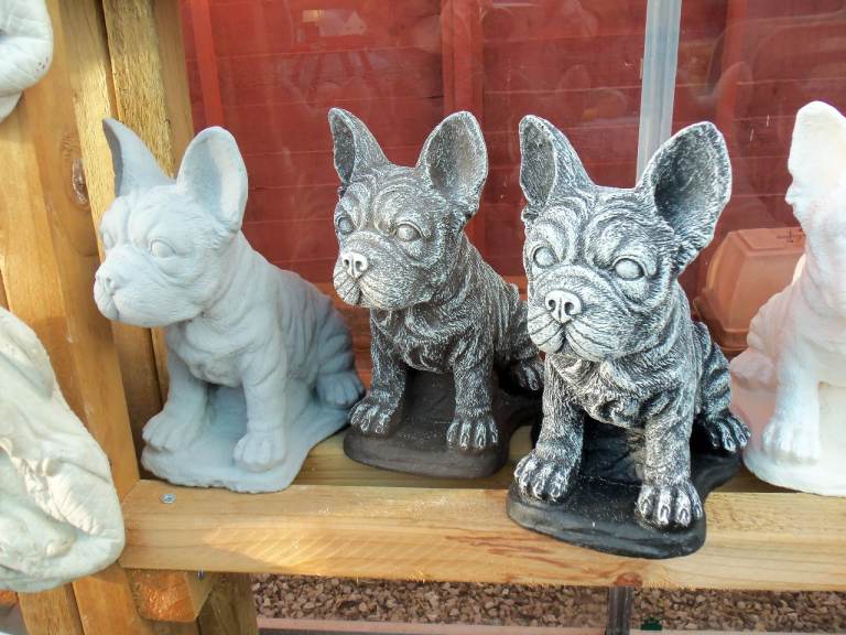French Bulldog Stone Garden Ornaments 