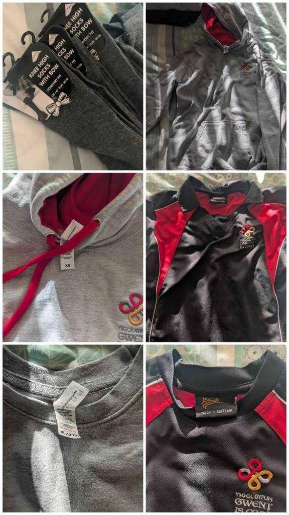 School uniform  ( ysgol gyfun Gwent is coed)