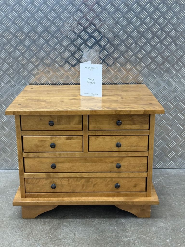 Laura Ashley Garrat lamp table side table  honey finish 