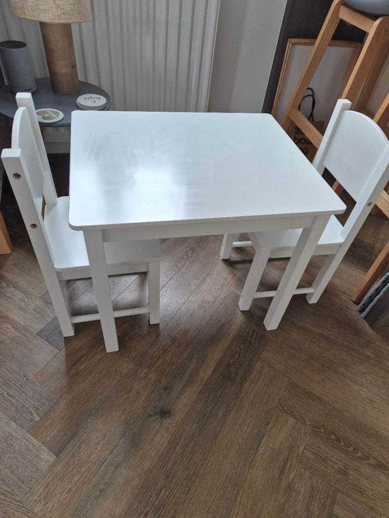 Childrens wooden table and chair set
