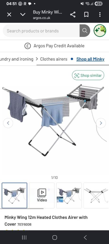 Minky heated airer. New used once. 