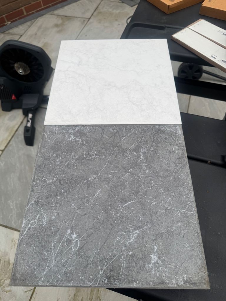 Square floor tiles