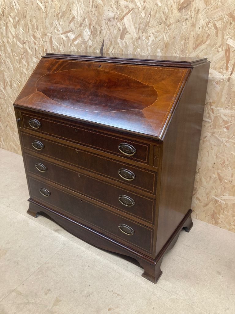 Delivery can be arranged  Georgian period mahogany writing bureau