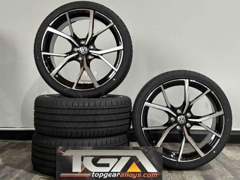 19" Golf Estoril Style Alloy Wheels & Tyres Brand New - Last Set