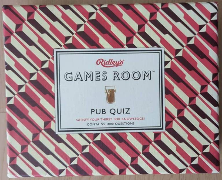 Ridley's Games Room Pub Quiz - 1000 Questions – New, Unused