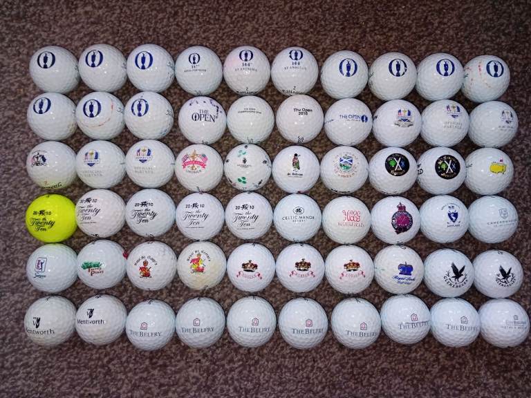 60 excellent condition golf balls. 