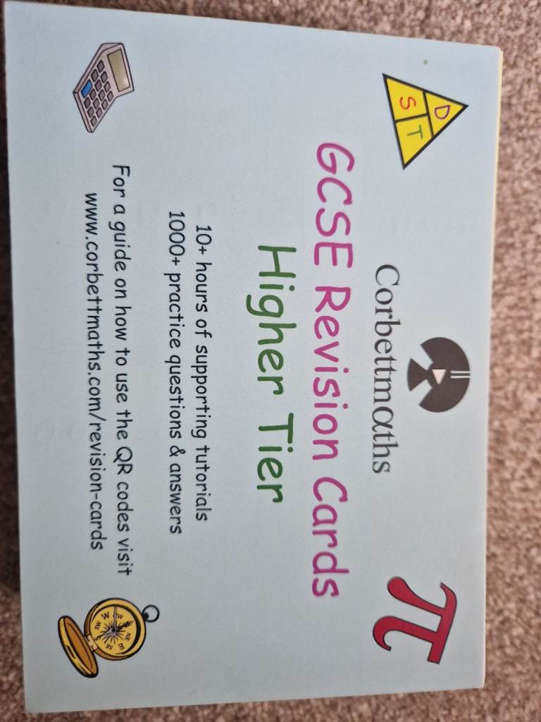Corbett maths GCSE revision cards higher tier