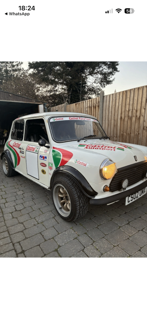 Austin, classic mini Rwd Kawasaki ZZR, ZCars style