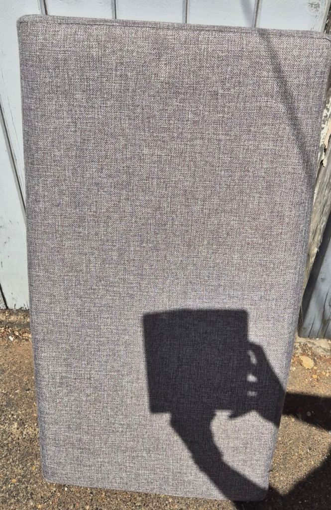 Grey Fabric Folding Storage Ottoman - Smart & Practical