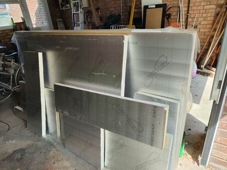 50mm PIR Insulation - 2 full boards + offcuts 
